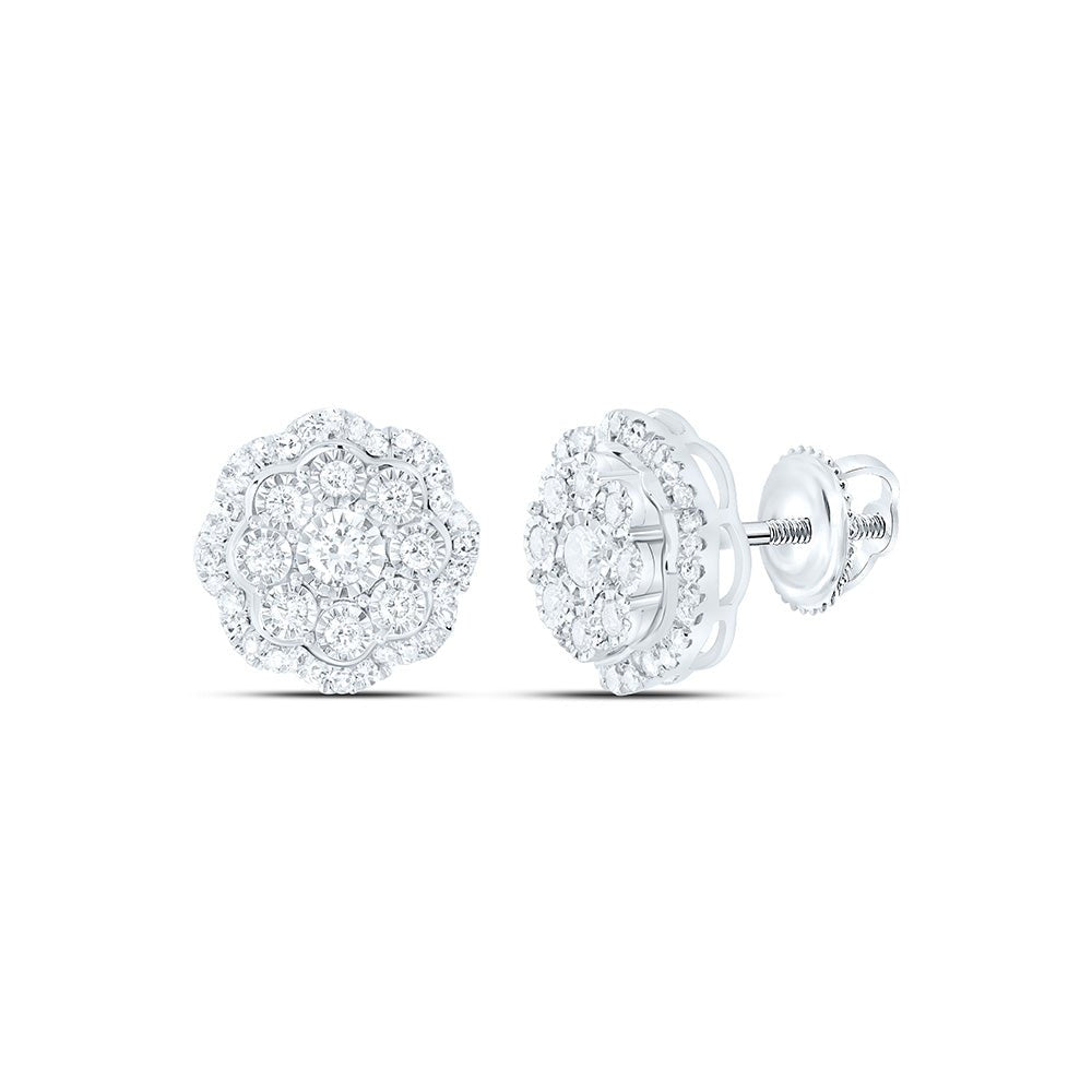 Round Diamond Earrings 1/2 Cttw - Splendid Jewellery
