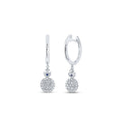14K White Gold Gift - Ready Diamond Earrings Gift Edition - Splendid Jewellery