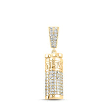 Load image into Gallery viewer, 10K Yellow Gold Round Diamond Urn Charm Pendant 1 Cttw - Splendid Jewellery