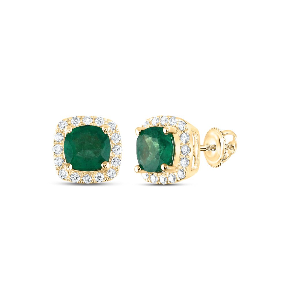 Emerald Earrings 1/6 Cttw - Splendid Jewellery