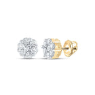 14K Yellow Gold Luxury Diamond Earrings Gift Edition - Splendid Jewellery