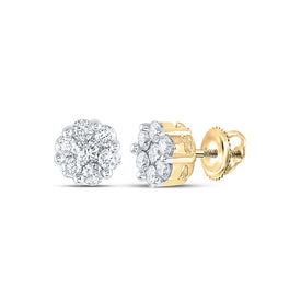 14K Yellow Gold Luxury Diamond Earrings Gift Edition - Splendid Jewellery
