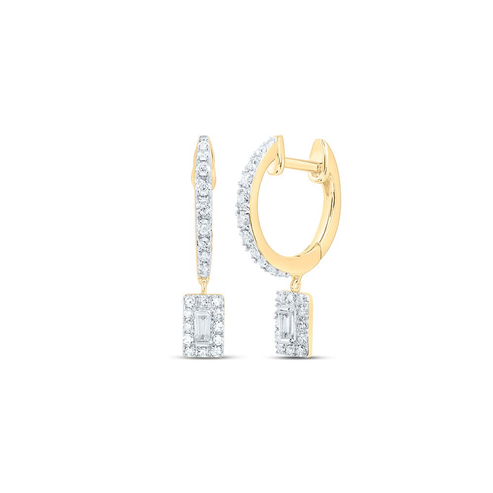 10K Yellow Gold Diamond Earrings for Everyday Wear for Everyday Wear - Splendid Jewellery