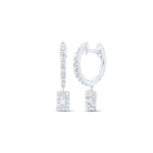 10K White Gold Gift - Ready Diamond Earrings for Everyday Wear - Splendid Jewellery