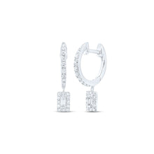 Load image into Gallery viewer, 10K White Gold Gift - Ready Diamond Earrings for Everyday Wear - Splendid Jewellery