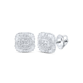10K White Gold Gift - Ready Diamond Earrings - Splendid Jewellery