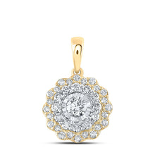 Load image into Gallery viewer, 10K Yellow Gold Round Diamond Fashion Pendant 3/4 Cttw - Splendid Jewellery
