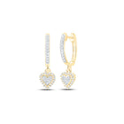 10K Yellow Gold Elegant Earrings with Diamond Gift Edition - Splendid Jewellery