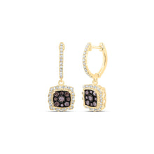 Load image into Gallery viewer, 10K Yellow Gold Elegant Earrings with Diamond for Everyday Wear - Splendid Jewellery