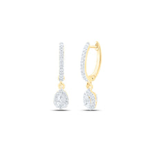 Load image into Gallery viewer, Pear Diamond Earrings in 14K Yellow Gold with Elegant Styling - Splendid Jewellery