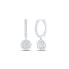 10K White Gold Diamond Earrings for Everyday Wear with Elegant Styling - Splendid Jewellery