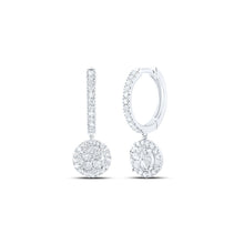 Load image into Gallery viewer, 10K White Gold Diamond Earrings for Everyday Wear with Elegant Styling - Splendid Jewellery