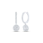 10K White Gold Diamond Earrings for Everyday Wear with Elegant Styling - Splendid Jewellery