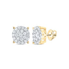10K Yellow Gold Luxury Diamond Earrings with Elegant Styling - Splendid Jewellery