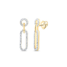 Load image into Gallery viewer, 10K Yellow Gold Diamond Earrings with Fine Detail - Splendid Jewellery