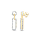 10K Yellow Gold Diamond Earrings with Fine Detail - Splendid Jewellery
