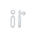 10K White Gold Diamond Earrings 3/8 Cttw - Splendid Jewellery