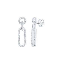 Load image into Gallery viewer, 10K White Gold Diamond Earrings 3/8 Cttw - Splendid Jewellery