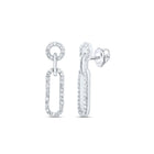 10K White Gold Diamond Earrings 3/8 Cttw - Splendid Jewellery
