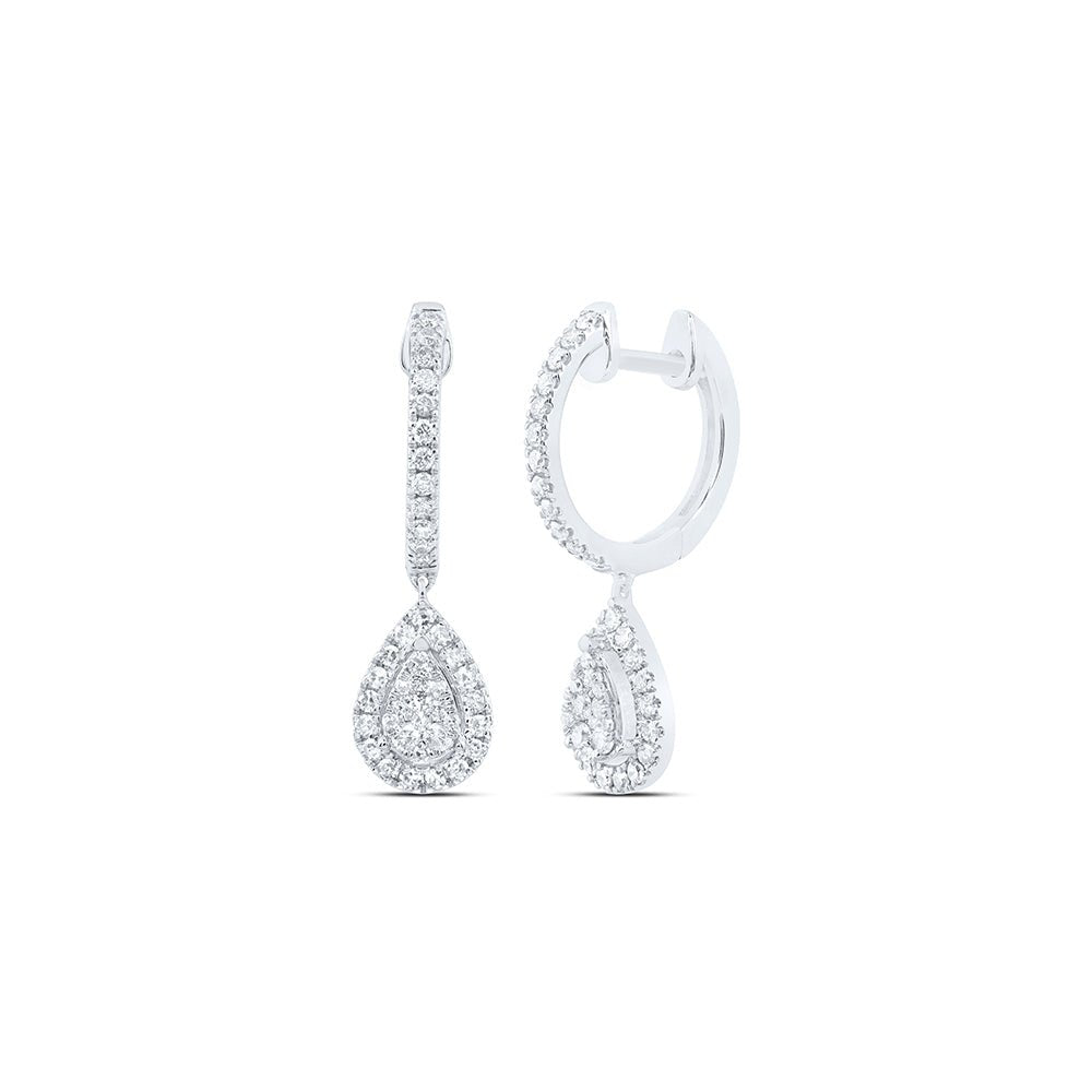 Diamond Hoop Earrings with Natural Sparkle with Natural Sparkle - Splendid Jewellery