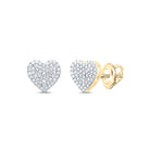 Gold Diamond Stud Earrings 3/8 Cttw - Splendid Jewellery