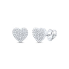 Sterling Silver Elegant Stud Earrings with Diamond Gift Edition - Splendid Jewellery
