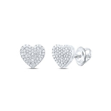 Load image into Gallery viewer, Sterling Silver Elegant Stud Earrings with Diamond Gift Edition - Splendid Jewellery