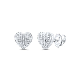 Sterling Silver Elegant Stud Earrings with Diamond Gift Edition - Splendid Jewellery