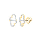 Heart Diamond Earrings in Gold - Splendid Jewellery