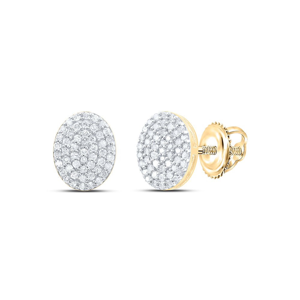 Gold Luxury Diamond Stud Earrings - Splendid Jewellery