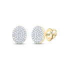 Gold Luxury Diamond Stud Earrings - Splendid Jewellery