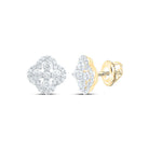 10K Yellow Gold Gift - Ready Diamond Earrings for Everyday Wear - Splendid Jewellery