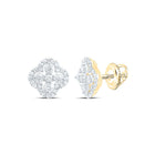 10K Yellow Gold Gift - Ready Diamond Earrings for Everyday Wear - Splendid Jewellery