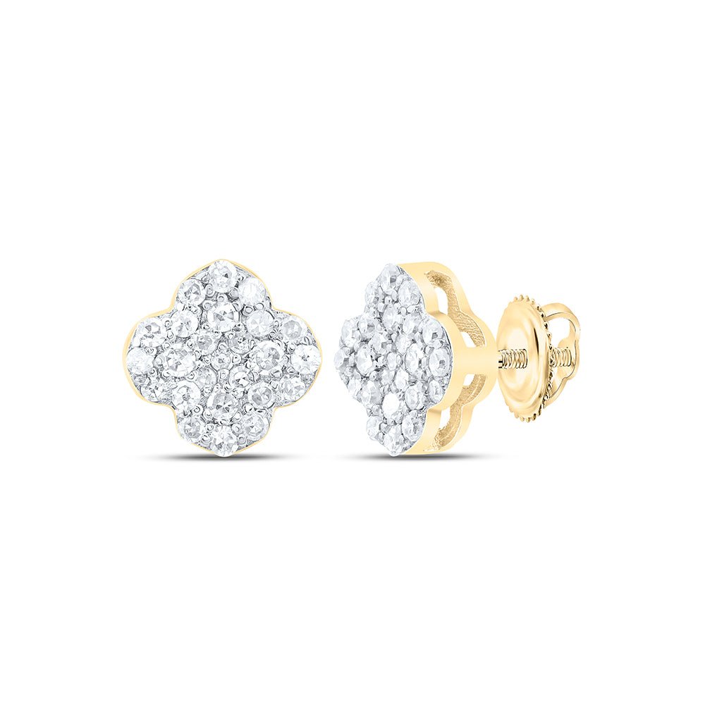 10K Yellow Gold Diamond Earrings with Natural Sparkle - Splendid Jewellery