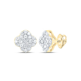 10K Yellow Gold Diamond Earrings with Natural Sparkle - Splendid Jewellery