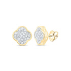 Diamond Earrings in 10K Yellow Gold with Elegant Styling - Splendid Jewellery