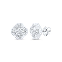Load image into Gallery viewer, 10K White Gold Elegant Earrings with Diamond with Elegant Styling - Splendid Jewellery