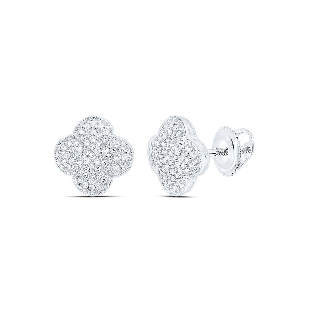 10K White Gold Diamond Earrings Gift Edition - Splendid Jewellery