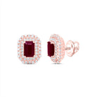 Ruby Earrings with Natural Sparkle - Splendid Jewellery