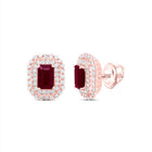 Ruby Earrings with Natural Sparkle - Splendid Jewellery