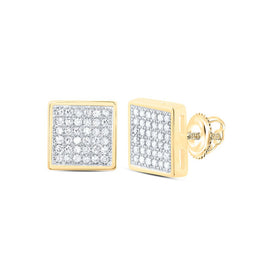 Diamond Earrings in 10K Yellow Gold with Natural Sparkle - Splendid Jewellery