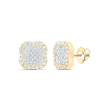 Load image into Gallery viewer, 10K Yellow Gold Modern Diamond Earrings for Everyday Wear - Splendid Jewellery