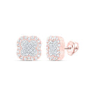 10K Rose Gold Diamond Earrings for Everyday Wear with Natural Sparkle - Splendid Jewellery