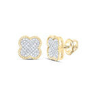 10K Yellow Gold Diamond Earrings 1/5 Cttw Gift Edition - Splendid Jewellery