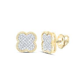 10K Yellow Gold Diamond Earrings 1/5 Cttw Gift Edition - Splendid Jewellery