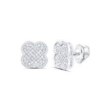 Load image into Gallery viewer, 10K White Gold Luxury Diamond Earrings with Elegant Styling - Splendid Jewellery