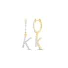 Diamond Earrings in 10K Yellow Gold with Elegant Styling - Splendid Jewellery