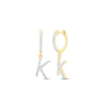 Load image into Gallery viewer, Diamond Earrings in 10K Yellow Gold with Elegant Styling - Splendid Jewellery