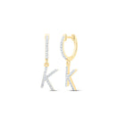 Diamond Earrings in 10K Yellow Gold with Elegant Styling - Splendid Jewellery