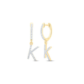 Diamond Earrings in 10K Yellow Gold with Elegant Styling - Splendid Jewellery